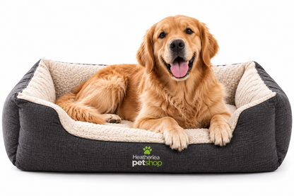 Heatherlea Pet Shop Luxury Comfort Dog Bed – Soft Plush Padded Pet Bed